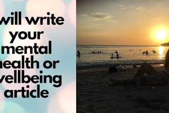 write your wellbeing blog post