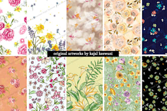 design seamless textile prints floral patterns for fashion and home