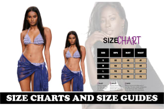 create customized size charts and size guides