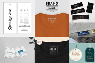 design clothing label, clothing tag, hangtag, neck label