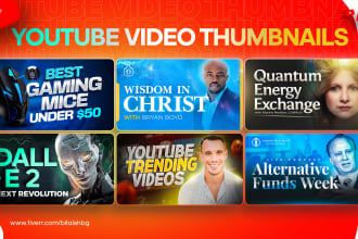 design trendy and viral youtube thumbnails
