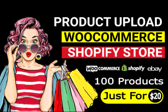 upload or add products your woocommerce store, shopify store or wordpress store