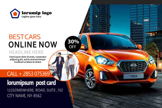 design amazing postcard design