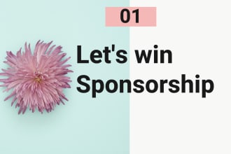 write winning sponsorship email , letter for you