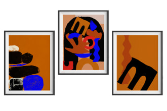 create colorful abstract wall art designs
