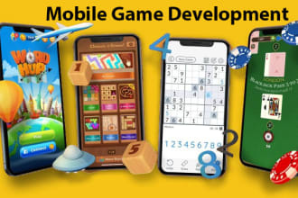 develop and build unity 2d 3d mobile game for android IOS