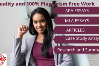 write quality apa, mla articles and case study within 24 hrs