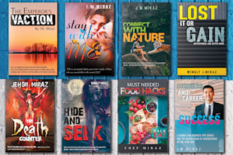 do professional and eyecatchy book cover, book cover design, ebook cover