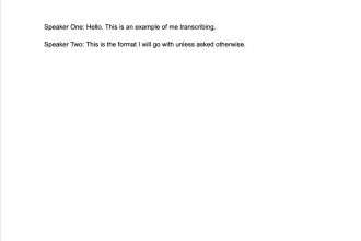 transcribe audio into text