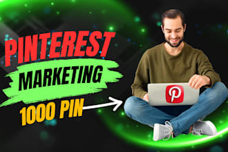 create 30 boards, and 300 pins, as a pinterest marketer