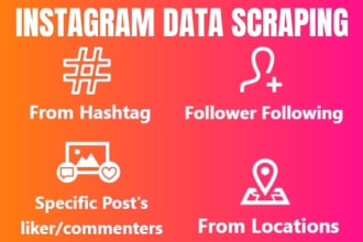 collect and scrape best quality leads from your required in instagram account