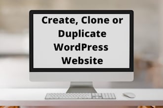 create, clone or duplicate wordpress website