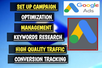 set up and manage google ads adwords PPC campaign