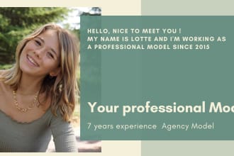 be your female product model