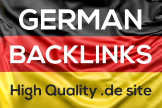 100 permanent german backlinks from germany sites