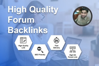 do forum backlinks building and posting using high da dr