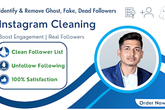 identify and remove ghost fake and inactive   instagram followers