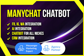 create a facebook messenger chatbot using manychat