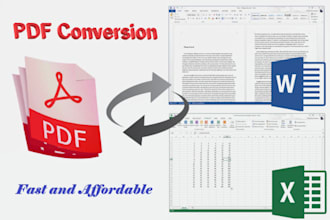 convert PDF, image to word or excel
