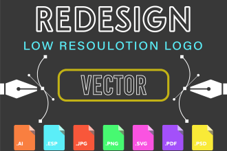 professional vector tracing and recreate your logo