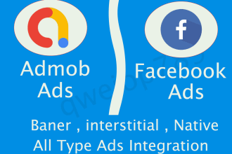 admob ads  and facebook ads in android app