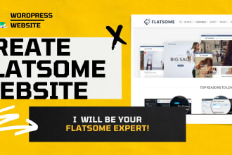 design your website using flatsome theme