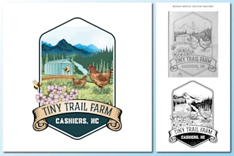 create best hand drawn vintage logo design