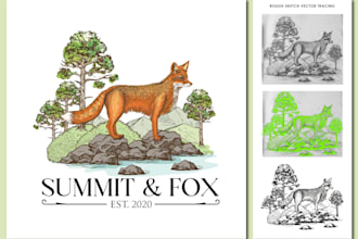 create best hand drawn vintage logo design