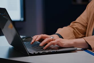 do a fast typing job, retype scanned documents, your typist