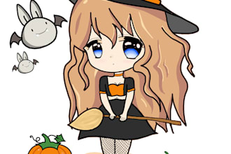 draw a cute chibi character