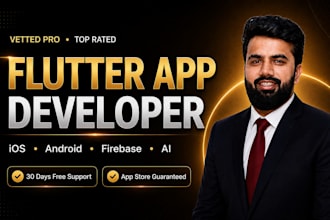 do flutter app development for ios and android mobile app