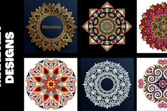 create an amazing mandala design and mandala logo