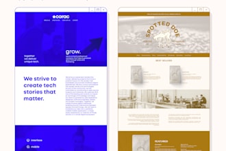 create and design a website