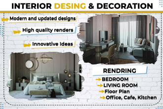 help you create interior decoration modern scene