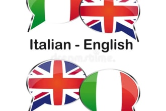 translate your text and project into italian and english