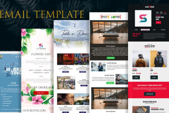 do email template design with stripo, mailchimp, HTML template, newsletter email