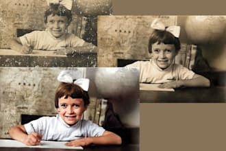 restoration, colorization and photo editing