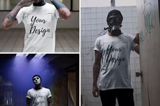 create crazy realistic t shirt mockups