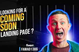 design a responsive coming soon page for wordpress website