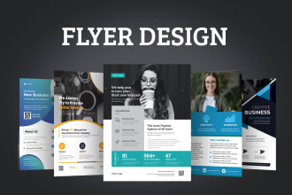 do a corporate flyer, poster, brochure design for you