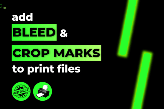 add bleed and crop marks to print files