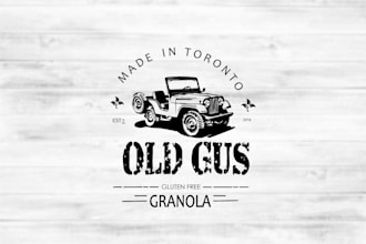 design unique retro and badge logo