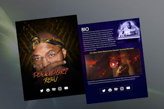 design epk and artist press kit