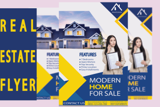 design eye catching real estate flyer
