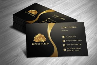 do professional, minimalist, thank you, business card design,