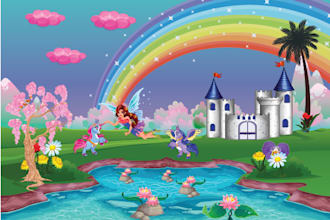 create colorful children book illustrations