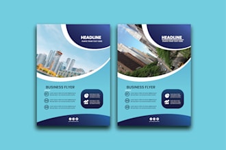 design a clean professional flyer