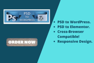 convert PSD to wordpress website