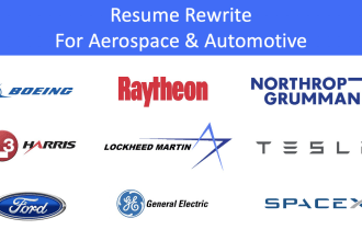 rewrite aerospace and automotive resumes