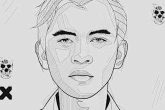 draw a sketch portrait for your photo